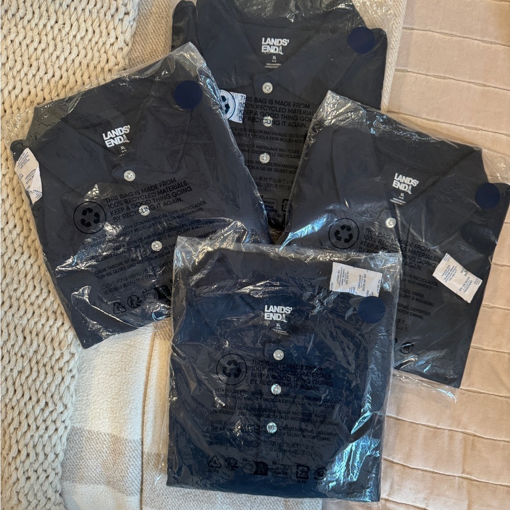 Lands' End girls Navy polos